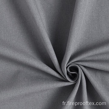 Tissu de viscose gris ignifuge pour vêtements polyvalents